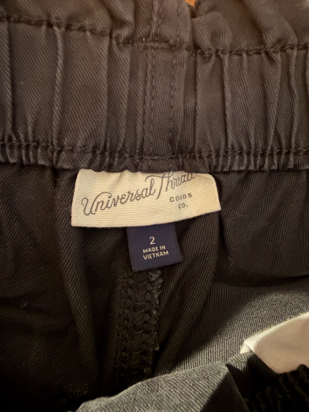 Universal Thread Women's Elastic Waist Chinos - Charcoal - Picture 3 of 4